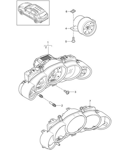 Diagram 906-007 Porsche Cayenne S 4.5L V8 2003>> Materiale elettrico