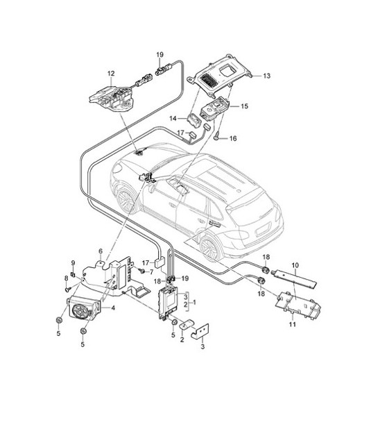 Diagram 911-005 Porsche 968 (1992-1995) Electrical equipment