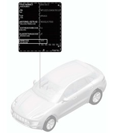 Paint touch-up applicator / Paints 95B.1 Macan 2014-18