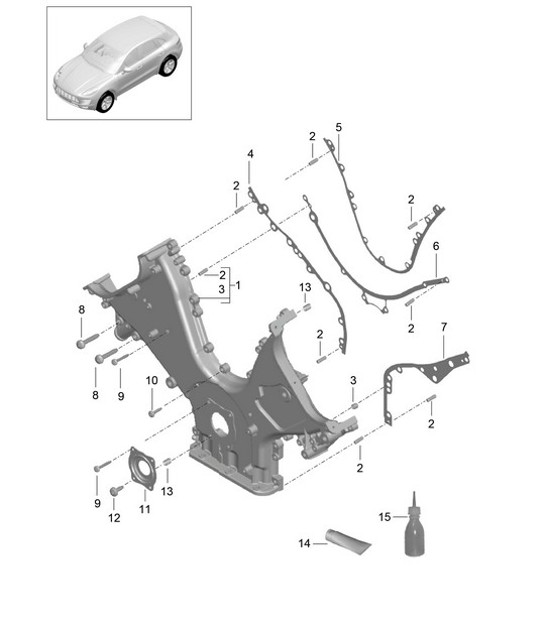 Diagram 101-060 Porsche 991 (911) MK1 2012-2016 Engine
