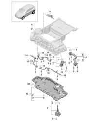 Ansaugstutzen / Ölwanne (Modell: CTMA,CTM, CTLA,CTL, DCNA,DCN, DHKA,DHK) 95B.1 Macan 3.0L / 3.6L 2014-18