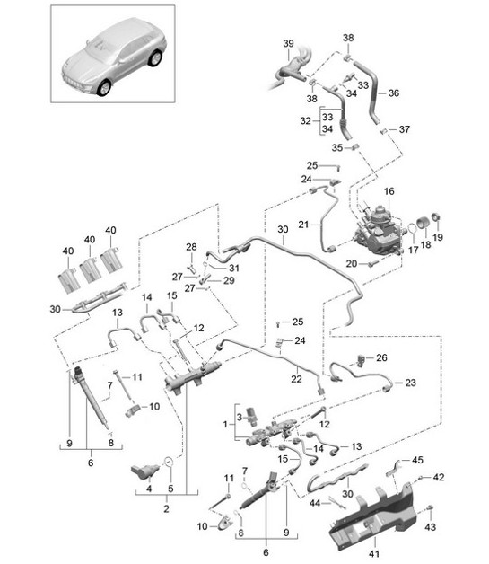 Diagram 107-040 Porsche Macan (95B) MK3 2022>> 