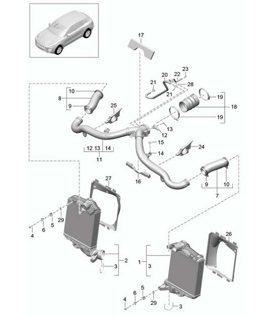 Diagram 107-070 Porsche Cayenne Coupé Turbo V8 4.0L Gasolina 550 CV