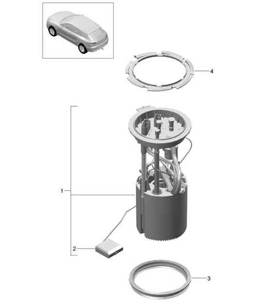 Diagram 201-015 Porsche Cayenne Coupe Turbo GT V8 4.0L 640Hp 
