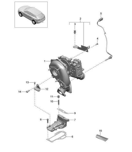 Diagram 202-020 Porsche 996 GT3 MKII 2003>> Fuel System, Exhaust System