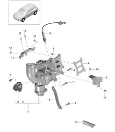 Turbocompressore a gas di scarico (Modello: CNCC,CNC, CYNA,CYPA, CYP,CYNB) 95B.1 Macan 2.0L 2014-18
