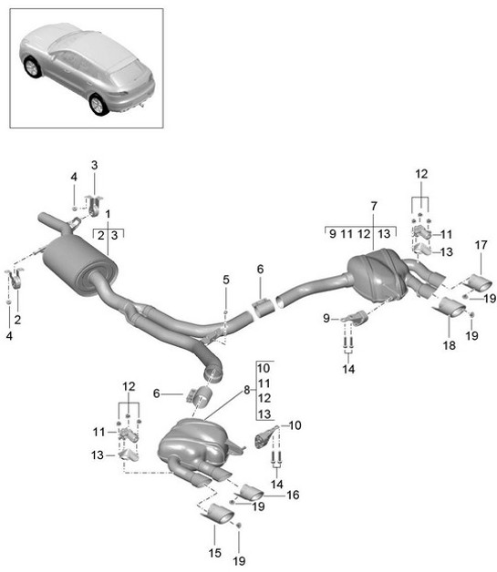 Diagram 202-065 Porsche Panamera 4 2.9L V6 