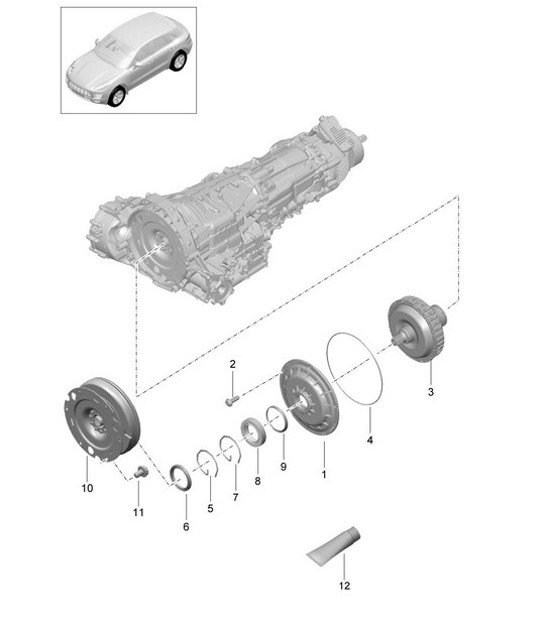 Diagram 301-000 Porsche 911/912 (1965-1989) Trasmissione