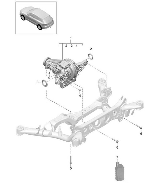 Diagram 305-040 Porsche Cayenne S V6 2.9L benzina 440 CV 