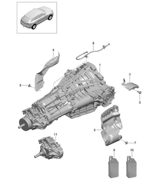 Diagram 320-000 Porsche 996 GT3 RS 2003-04 Transmission