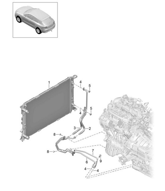 Diagram 360-020 Porsche Boxster T 718 2.0L PDK (300 Bhp) Transmission