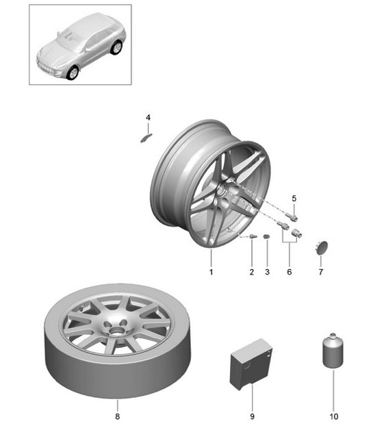 Wheels / Tyres 95B.1 Macan 2014-18