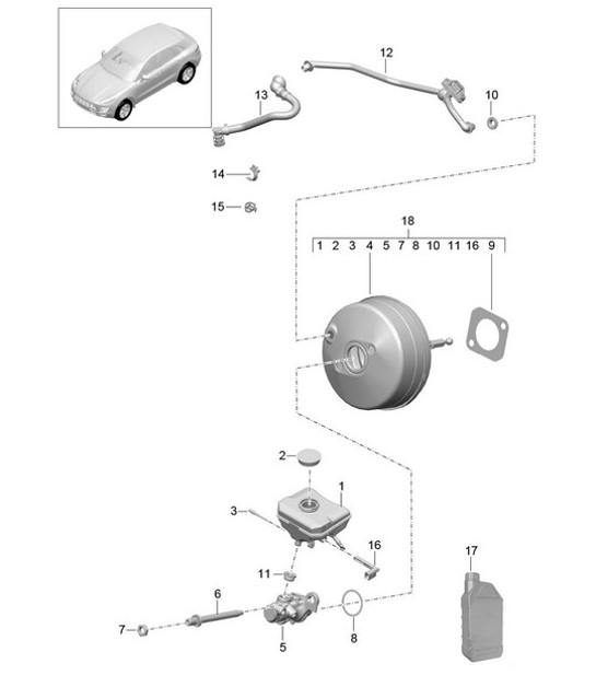 Diagram 604-000 Porsche Cayman 2.9L 987C MKII 2009-12 Wheels, Brakes
