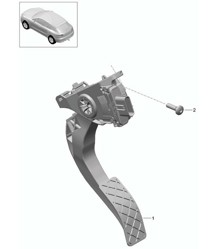 Gaspedaal / gashendel 95B.1 Macan 2014-18