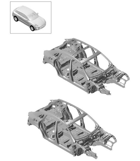 Diagram 801-000 Porsche Macan (95B) MK1 (2014-2018) Body