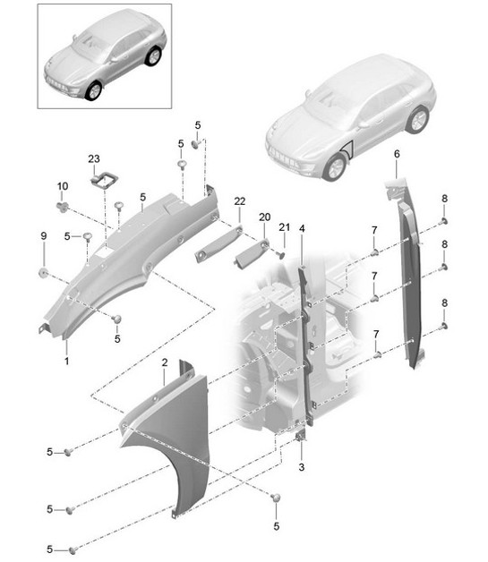 Diagram 801-040 Porsche Panamera 971 MK2 (2021>>) 