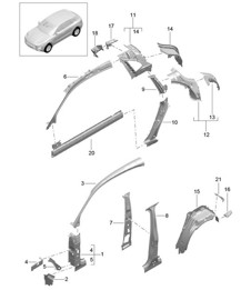 Side part - INNER - 95B.1 Macan 2014-18
