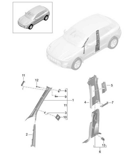 Diagram 807-025 Porsche Macan-e (95C) Electric 2024>> 