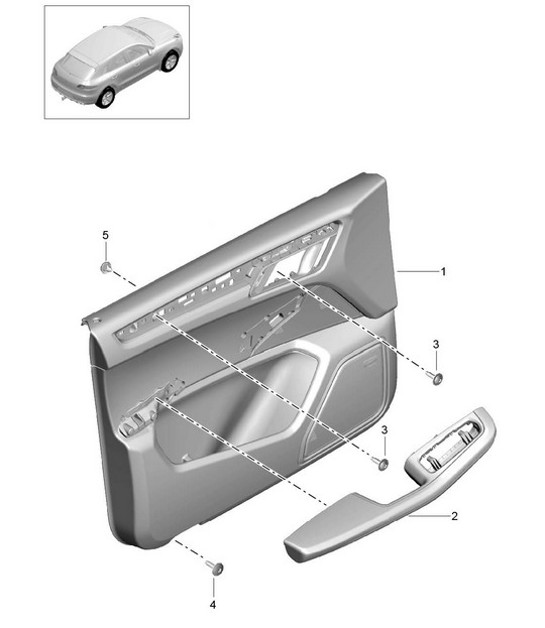 Diagram 808-020 Porsche Cayenne Turbo S V8 4.8L Petrol 550HP Body
