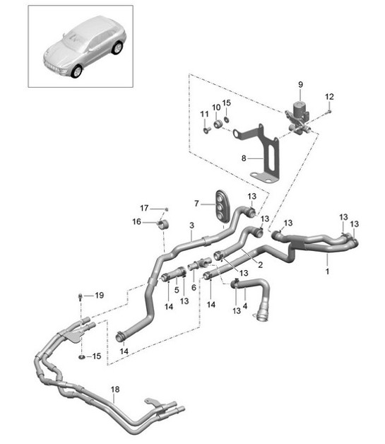 Diagram 813-010 Porsche 993 (911) C2 1994-97 Body