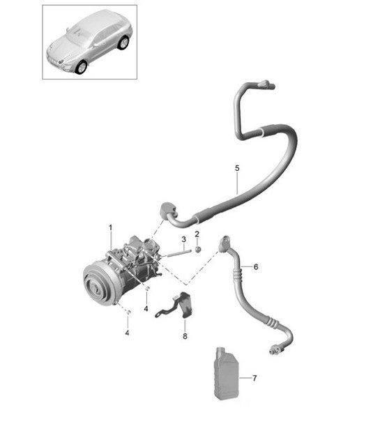 Diagram 813-056 Porsche 991 Carrera 2 3.0升（370马力）  车身