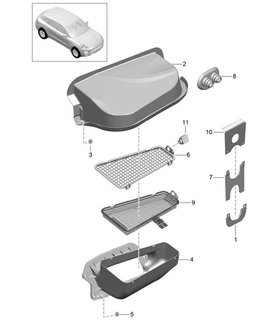 Diagram 813-090 Porsche 993 (911) C4S 1994-97 Carrosserie