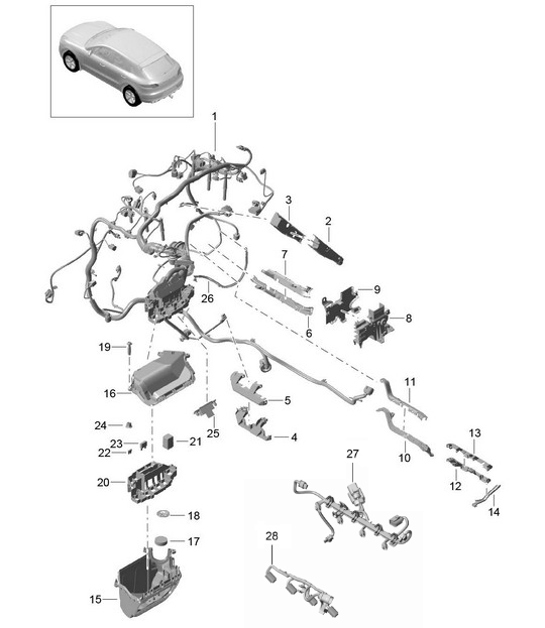 Diagram 902-008 Porsche Cayenne E-Hybrid V6 3.0L 470CV 