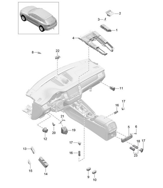 Diagram 903-005 Porsche Cayenne S V8 4.8L Gasolina 400 CV Equipo eléctrico