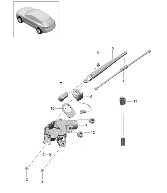 Diagram 904-005 Porsche 996 (911) (1997-2005) Electrical equipment