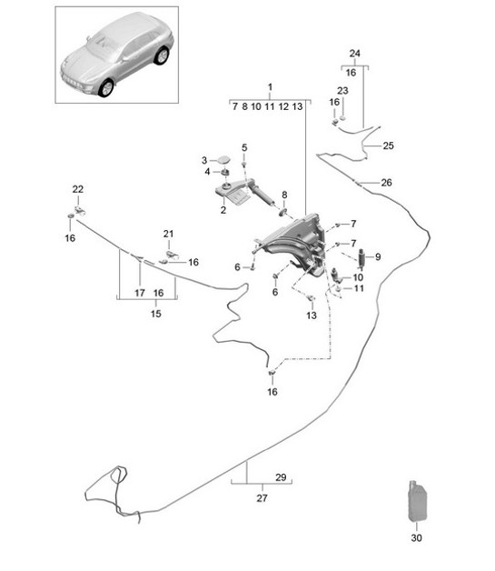 Diagram 904-010 Porsche 卡宴 92A（958） 2010-2017 电子设备