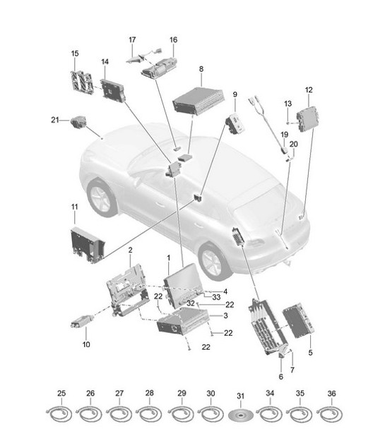 Diagram 911-002 Porsche 卡宴 Turbo V8 4.0L 汽油 550Hp 