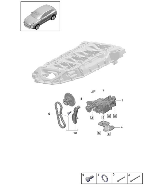 Diagram 104-010 Porsche Macan (95B) MK2 2019-2021 Engine