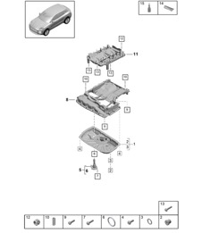 Oil-conducting housing / Oil sump - Model: DLZ,DLZB, DGR,DGRB, DGR,DGRC -  95B (II / III) Macan 2.9L / 3.0L 2019 - 2024