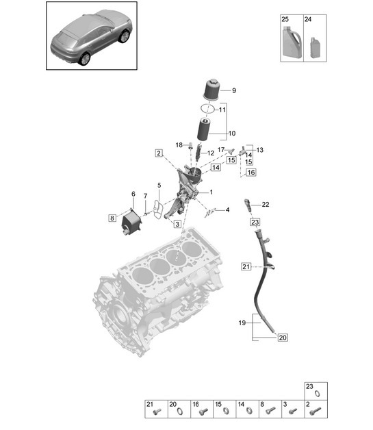Diagram 104-110 Porsche Macan (95B) MK2 2019-2021 Engine