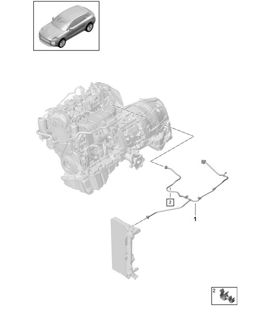 Diagram 105-165 Porsche Cayman 987C / 981C (2005-2016) Engine