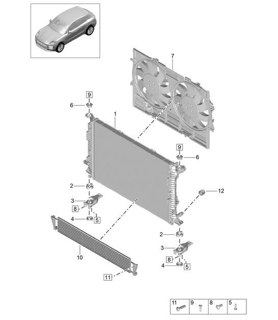 Diagram 105-200 Porsche Cayman 987C / 981C (2005-2016) Engine