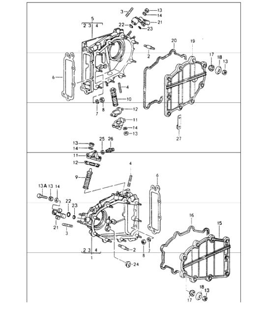 Diagram 103-05 Porsche Cayenne S V8 4.2L Diesel 382 CV Motore