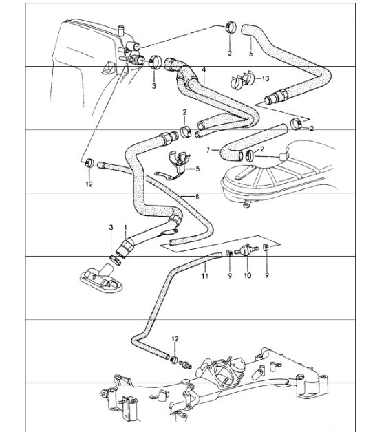 Diagram 104-03 Porsche Cayenne Turbo S 4.5L 2006>> Motore