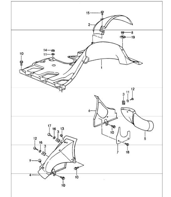 Diagram 105-07 Porsche 914 (1970-1976) Moteur