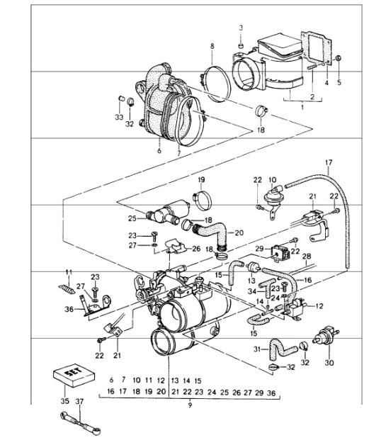 Diagram 107-00 Porsche Panamera Turbo S Sport Turismo 4.0L V8 