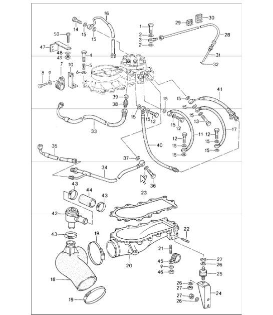 Diagram 107-35 Porsche Cayman S 3.4L 987C 2005-08 Motore