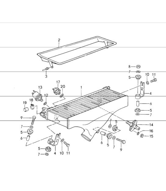 Diagram 107-45 Porsche 992 Carrera 4 Cabriolet 3.0L 