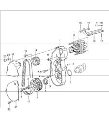 power-steering pump 964 1989-94