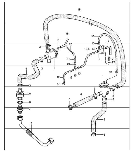 Diagram 108-07 Porsche 964（911）（1989-1994） 引擎