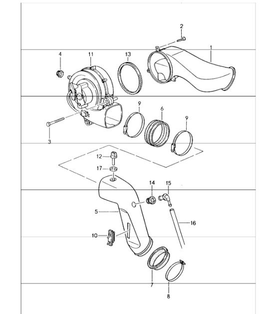 Diagram 108-10 Porsche 968 (1992-1995) 引擎