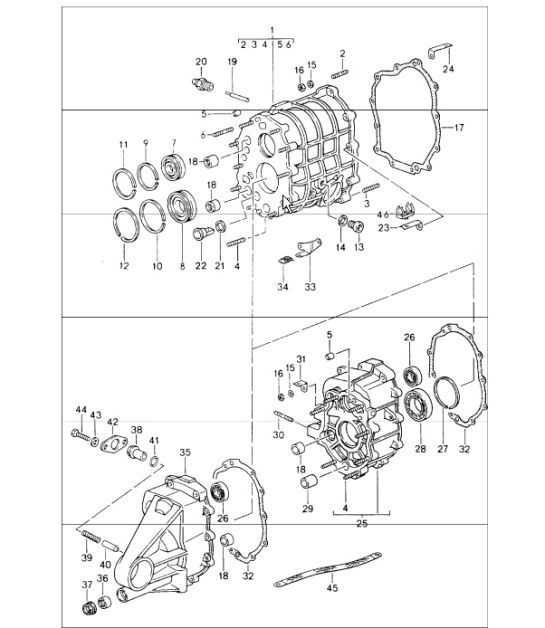 Diagram 302-05 Porsche Cayman S 3.4L 987C 2005-08 Transmission