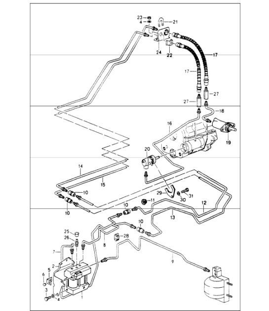 Diagram 305-15 Porsche 996 C4 3.6L 09/01-2005 Trasmissione