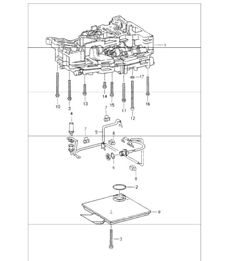 tiptronic oil strainer inductive transmitter mounting parts for switch unit 964 CARRERA 2 A50.01/02/03 1990-94