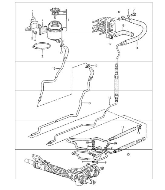 Diagram 403-02 Porsche Cayman 987C/981C（2005-2016 年） 前轴、转向 