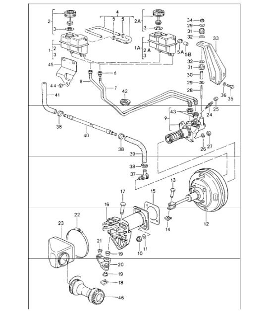 Diagram 604-01 Porsche 997 GT3 2007>> Ruote, freni